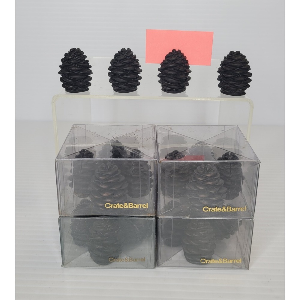 Crate & Barrel Meryl Waitz Place Card Holders 4‎ Pack Pinecones Tablescape NEW
